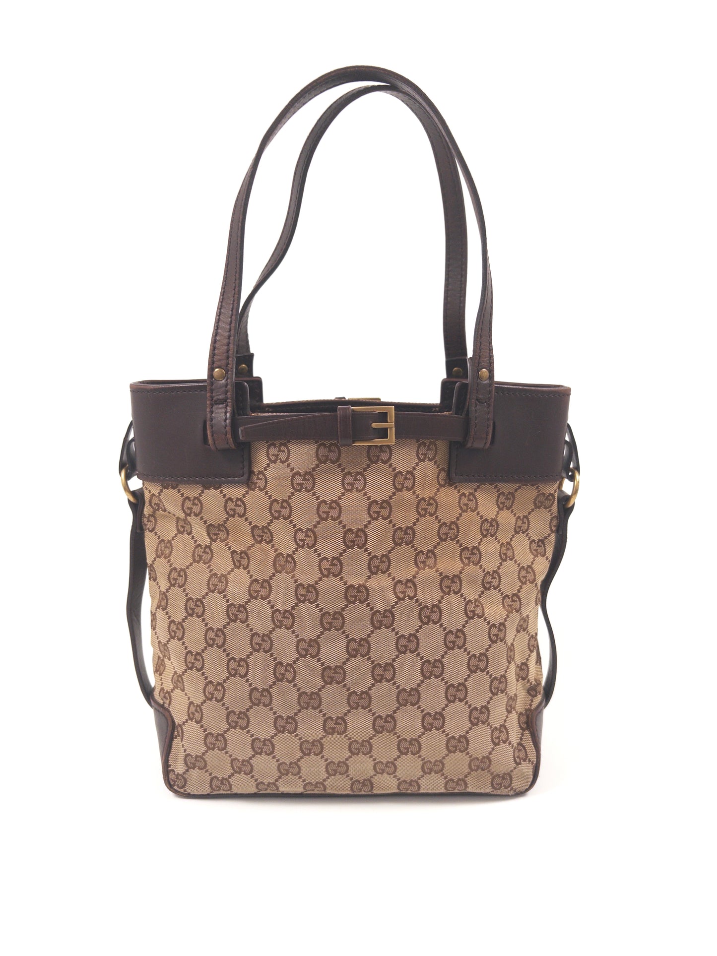 Gucci GG Canvas Belted Tote Bag