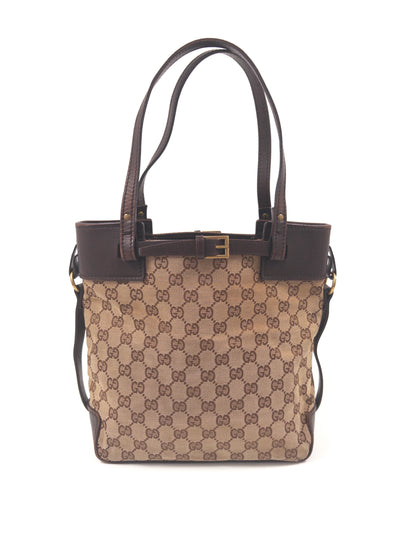 Gucci GG Canvas Belted Tote Bag