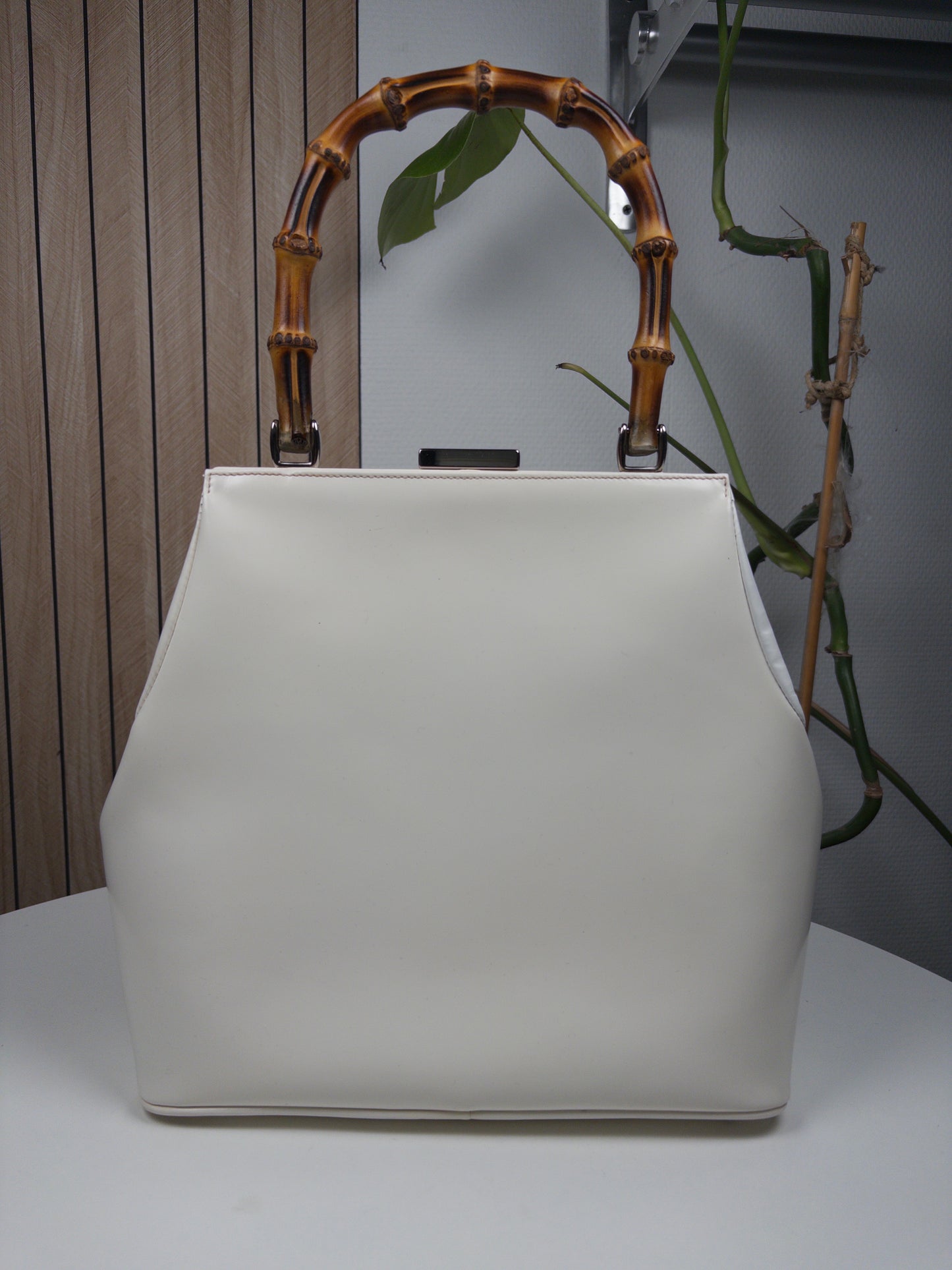 Gucci Bamboo White bag