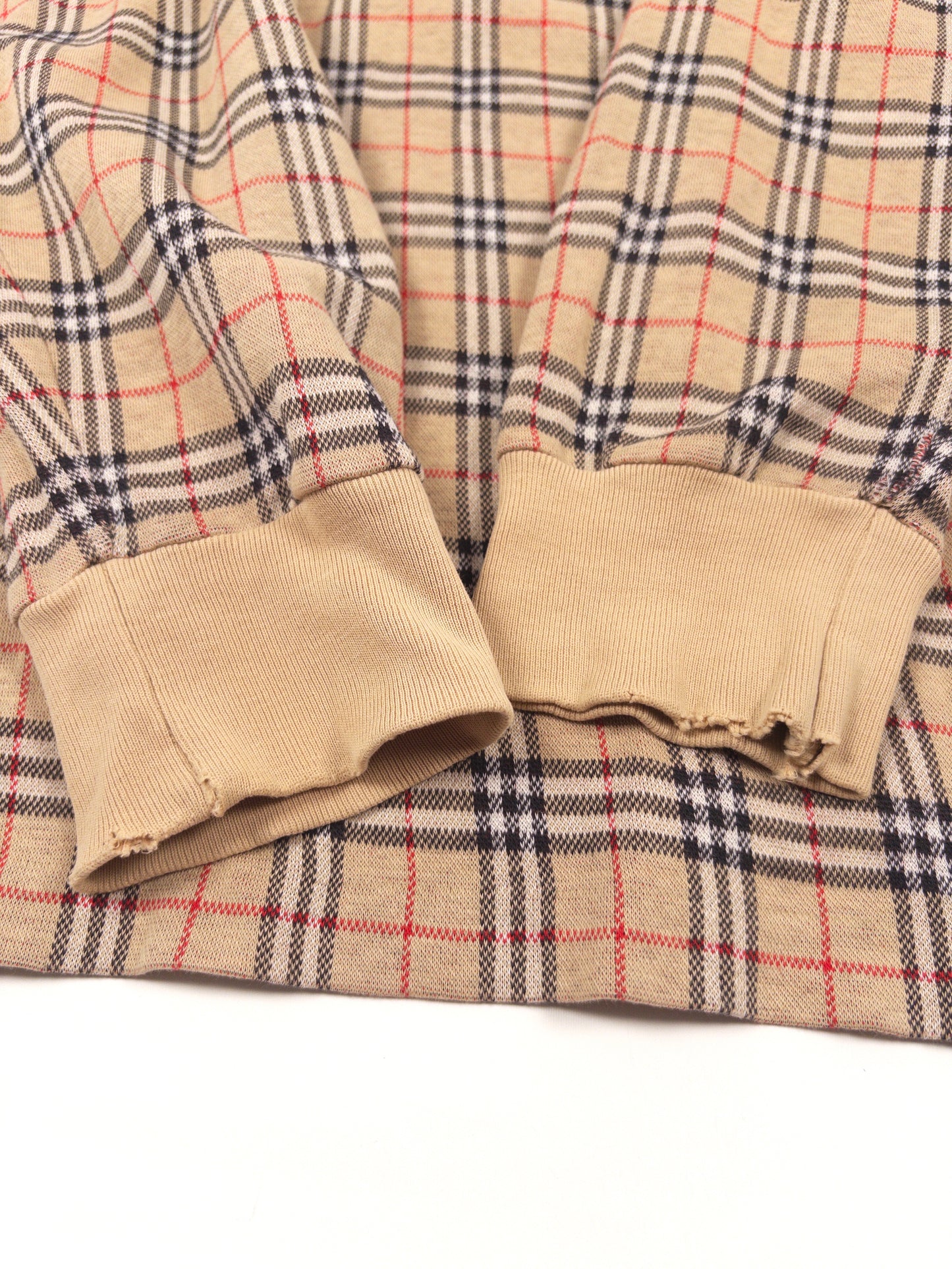 Burberry Check Long-Sleeved Polo Shirt