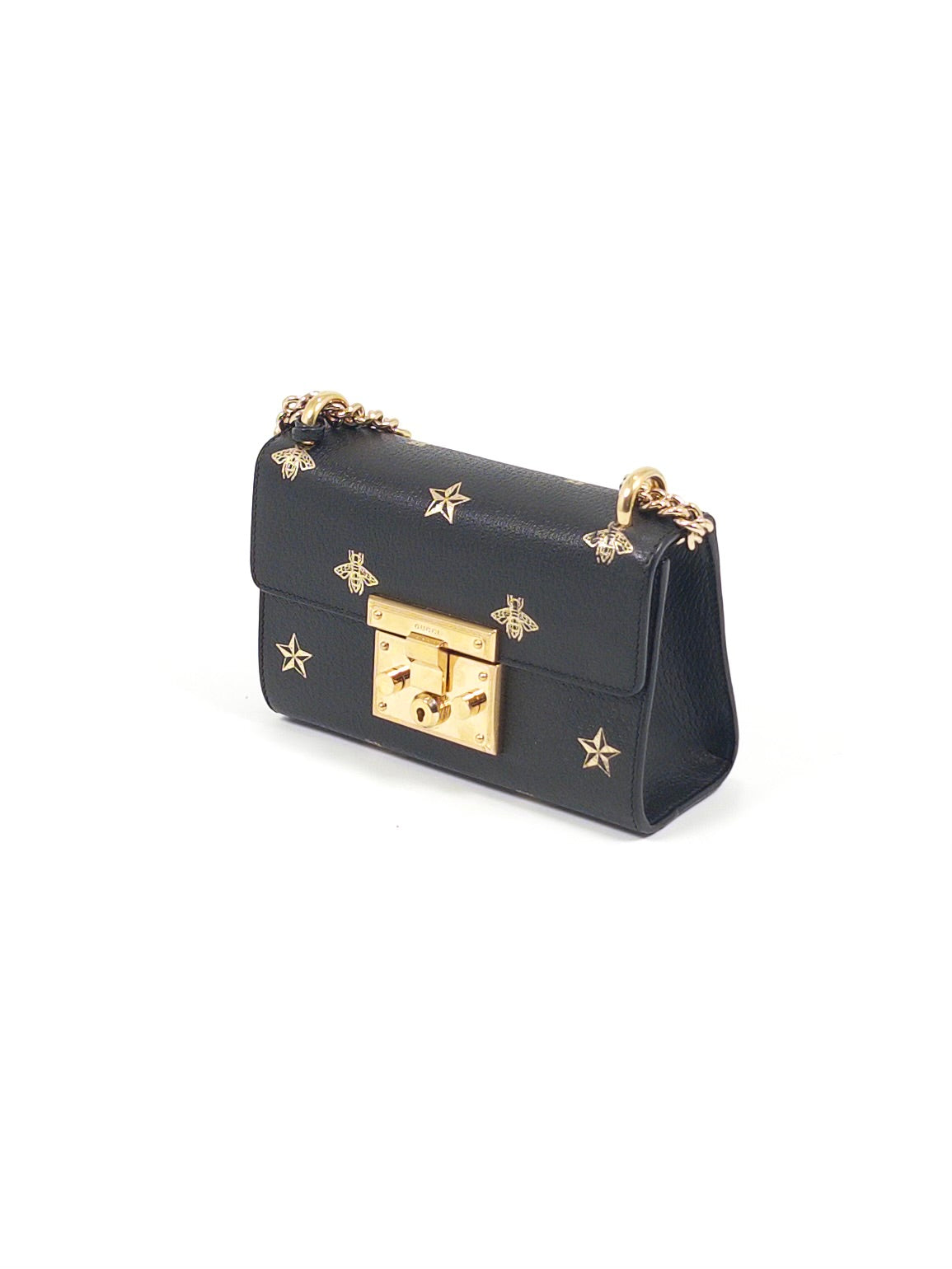 Gucci Padlock Star Bee Chain Bag