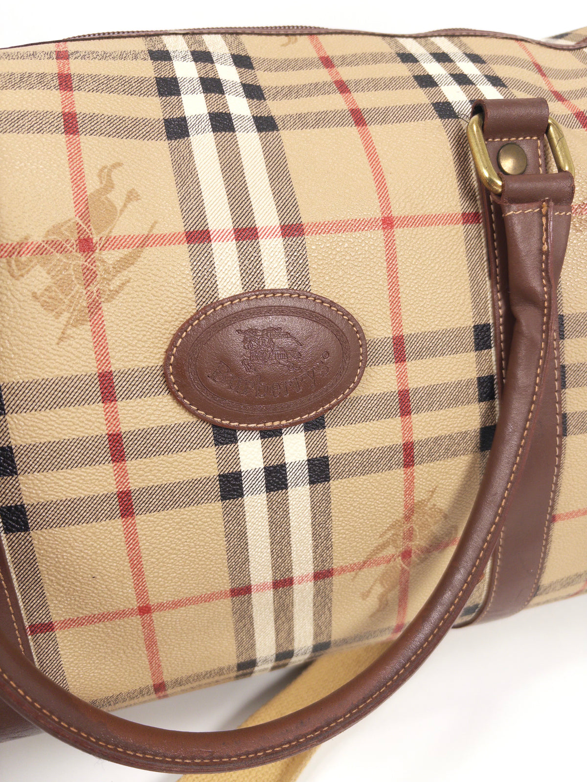 Burberry Nova Check Boston Bag