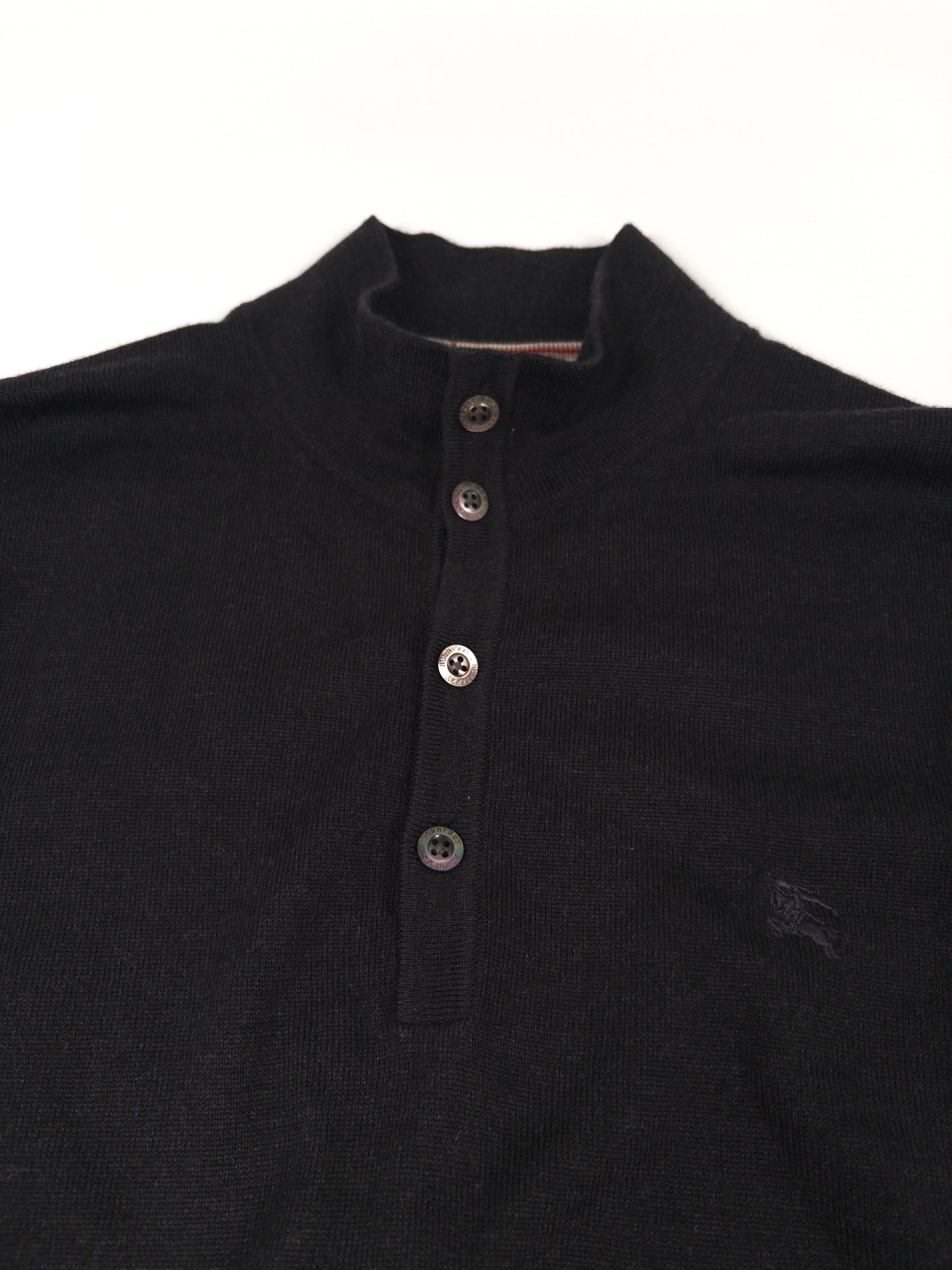 Burberry Wool Polo Knit Sweater