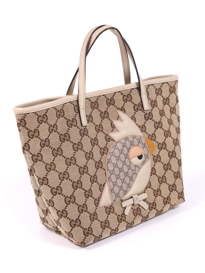 Gucci Pappagallo Parrot Tote Bag