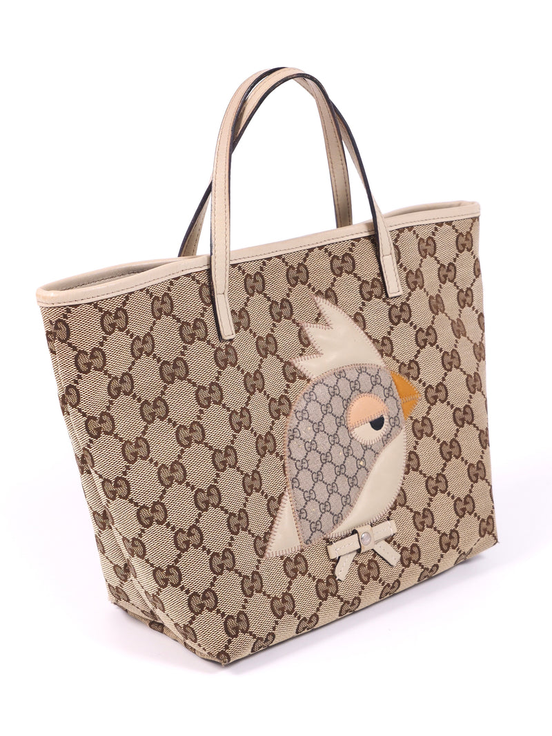 Gucci Pappagallo Parrot Tote Bag
