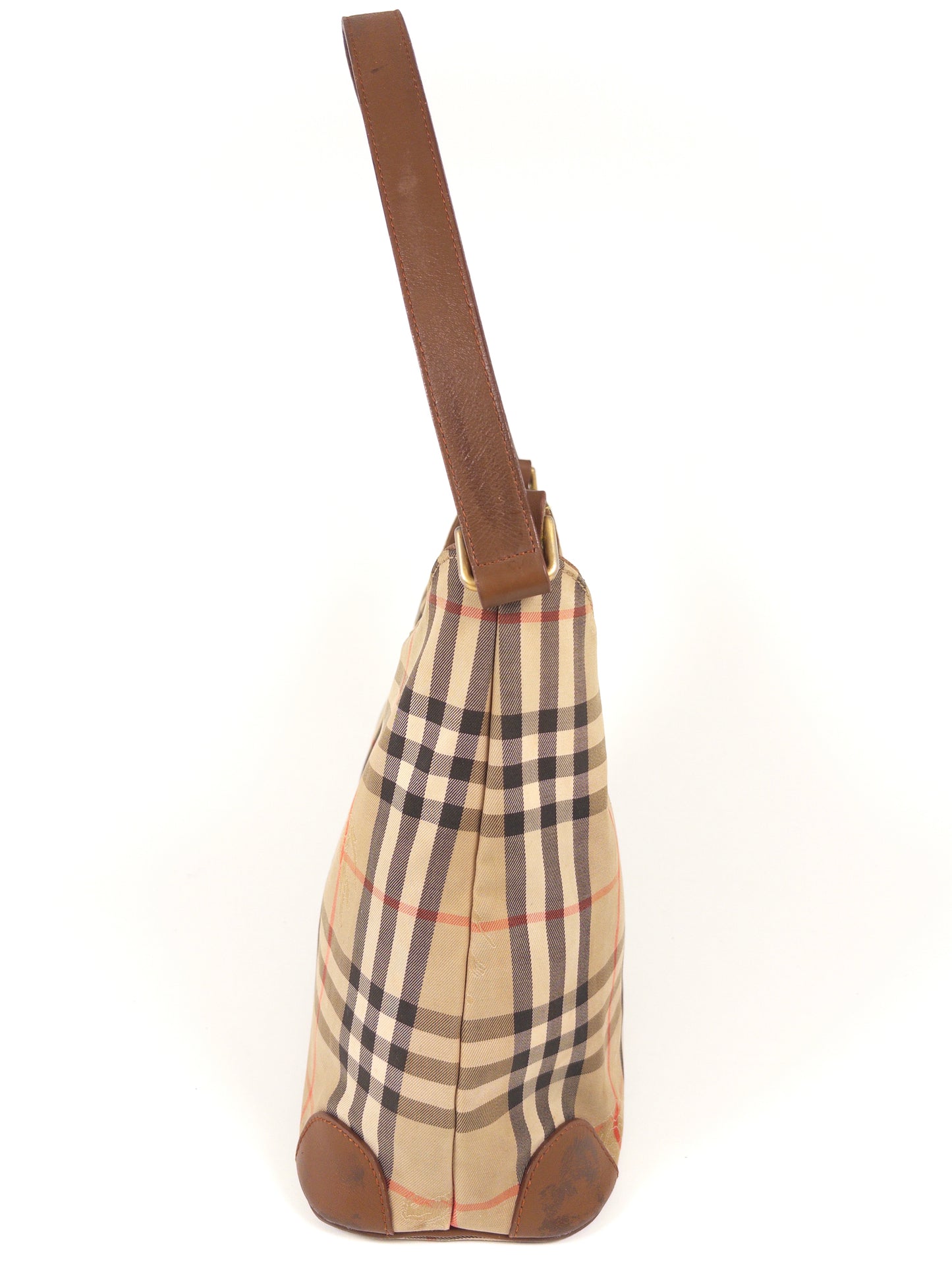 Burberry Nova Check Canvas Shoulder Bag