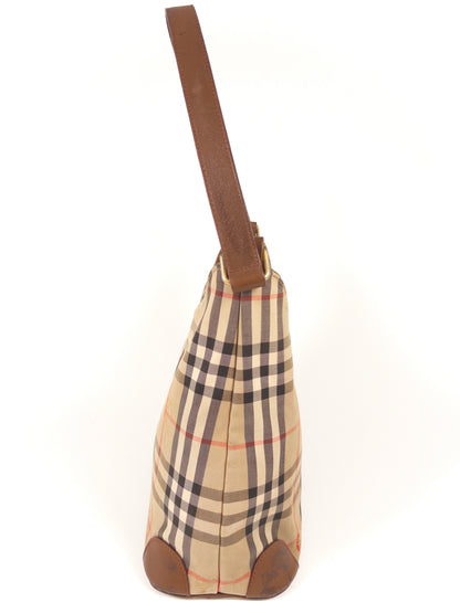 Burberry Nova Check Canvas Shoulder Bag