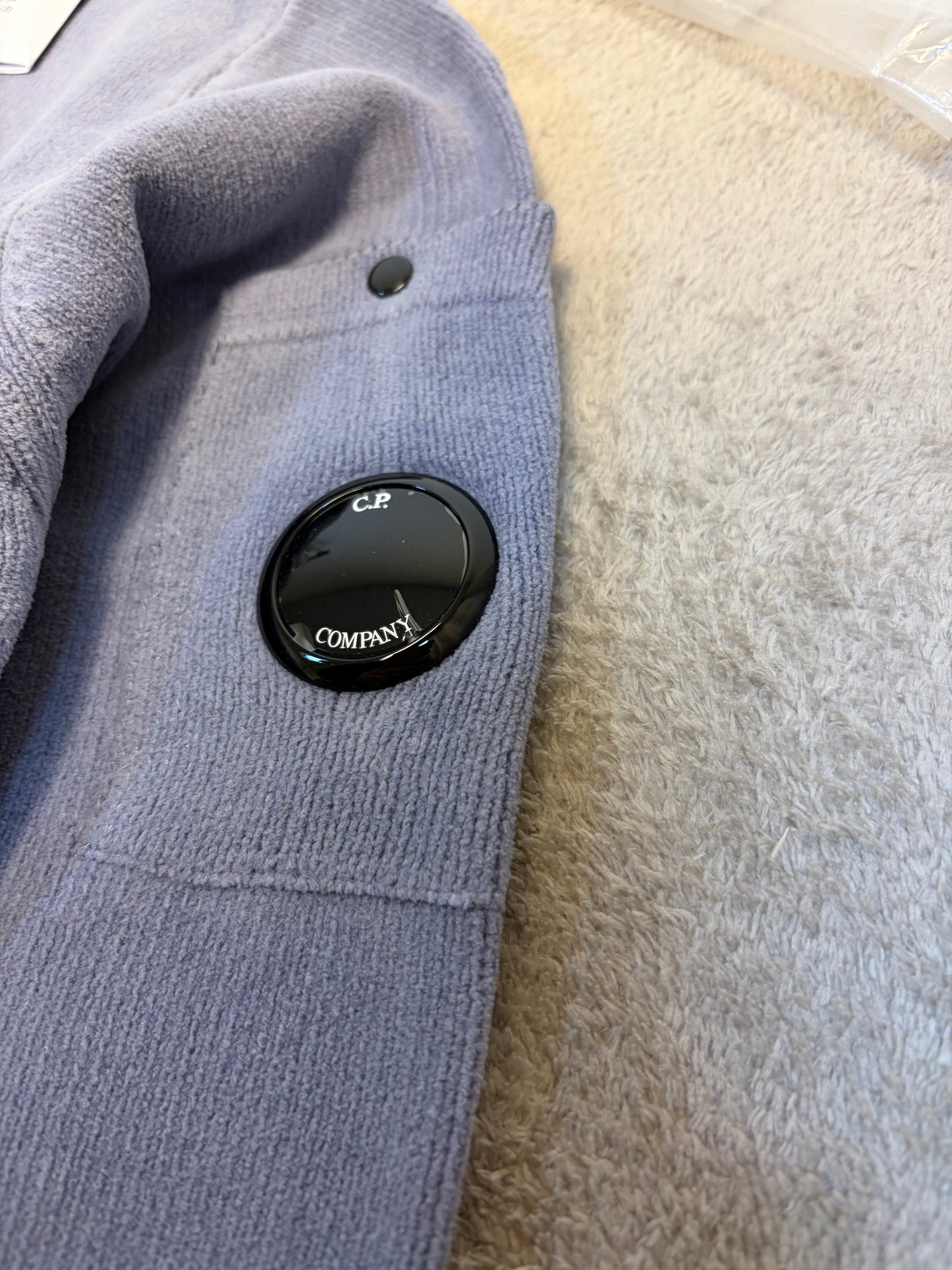 C.P. Company Cotton Chenille Crew Neck Sweatshirt - Lavender