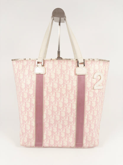 Dior No 2 Pink Monogram Trotter Shopper Tote Bag