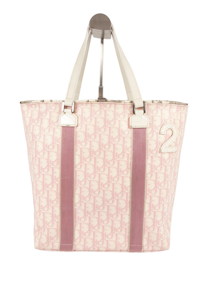 Dior No 2 Pink Monogram Trotter Shopper Tote Bag