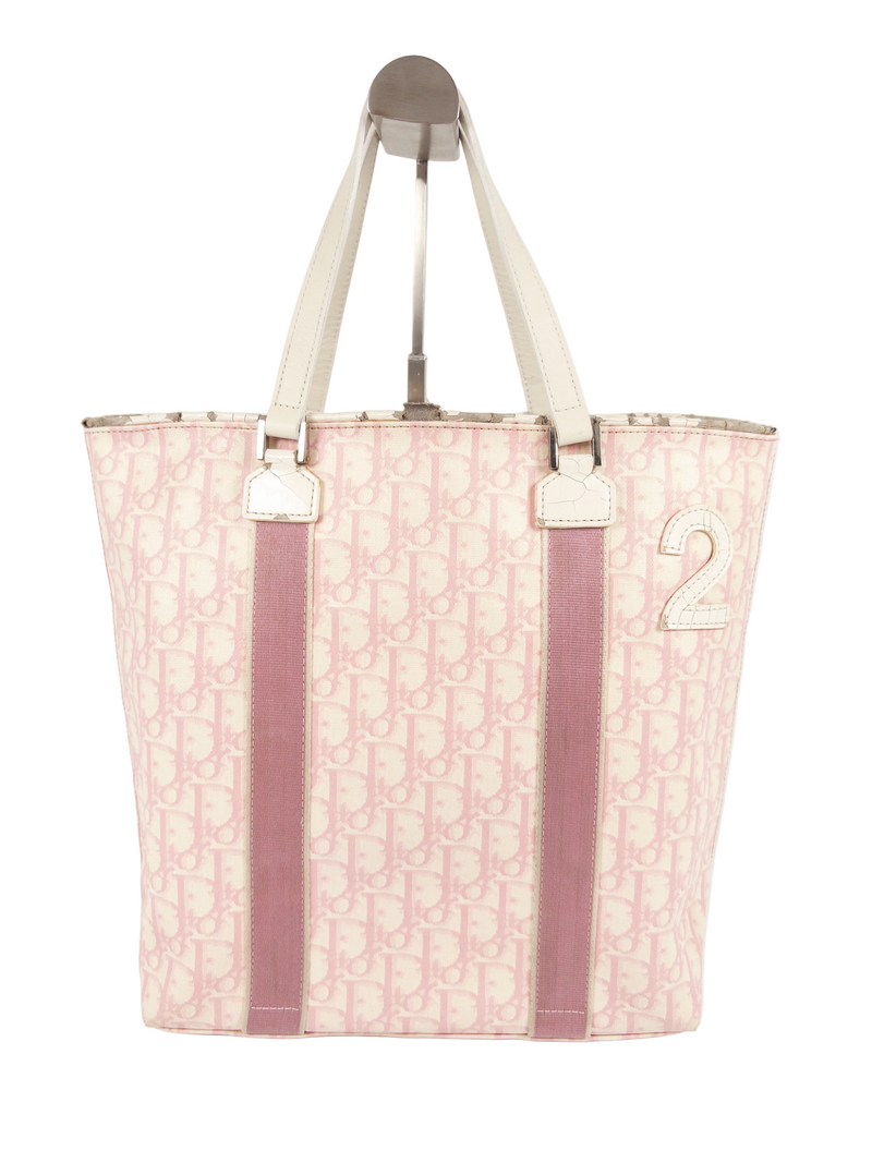 Dior No 2 Pink Monogram Trotter Shopper Tote Bag