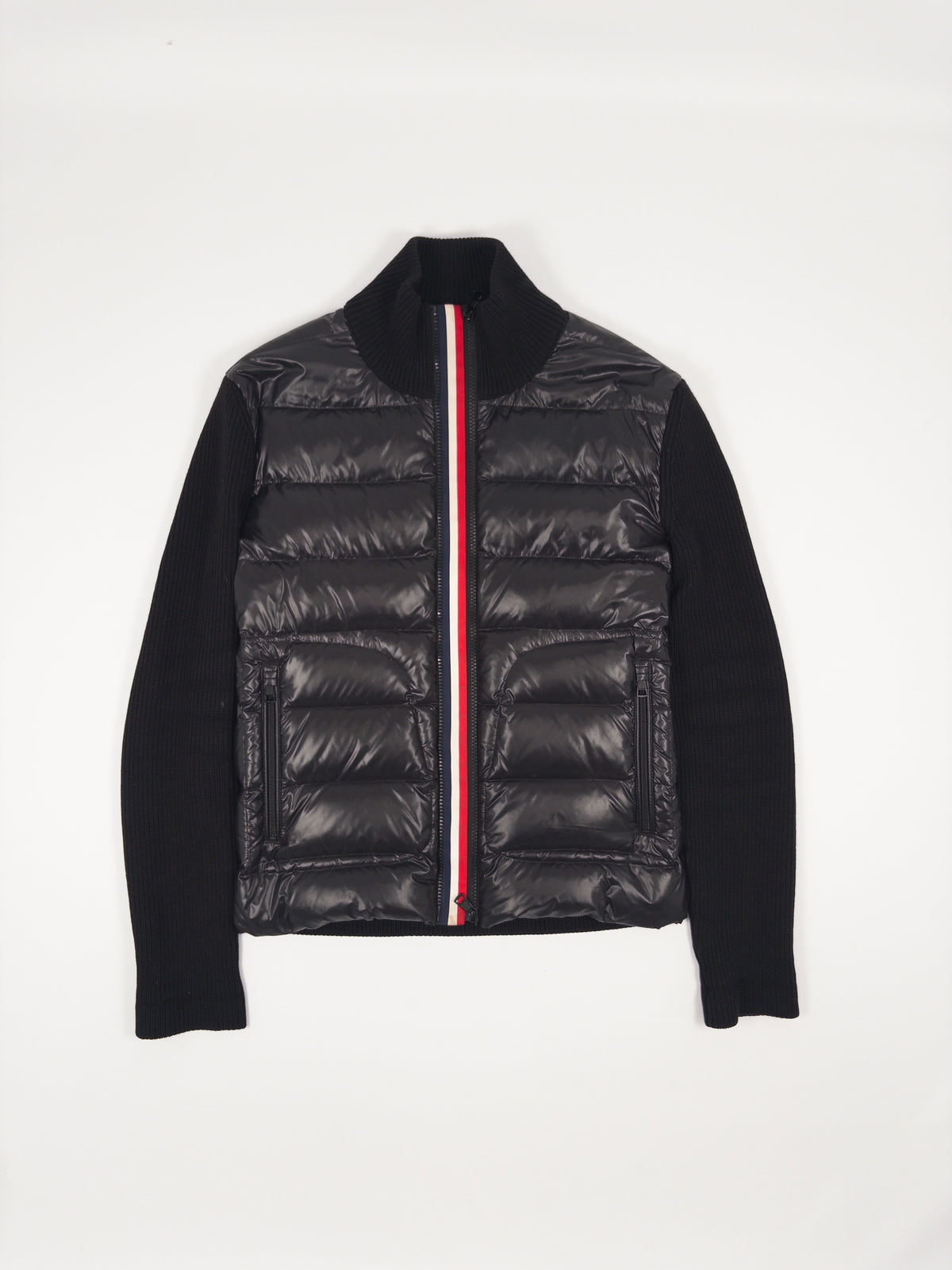 Moncler Tricolor Down Cardigan