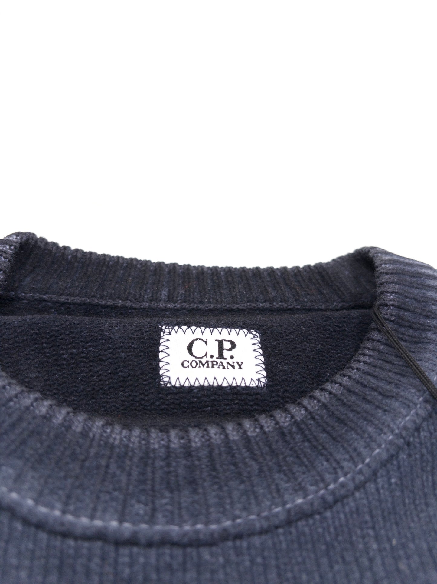 C.P. Company Reverse Plat Crew Neck Sweatshirt - Navy