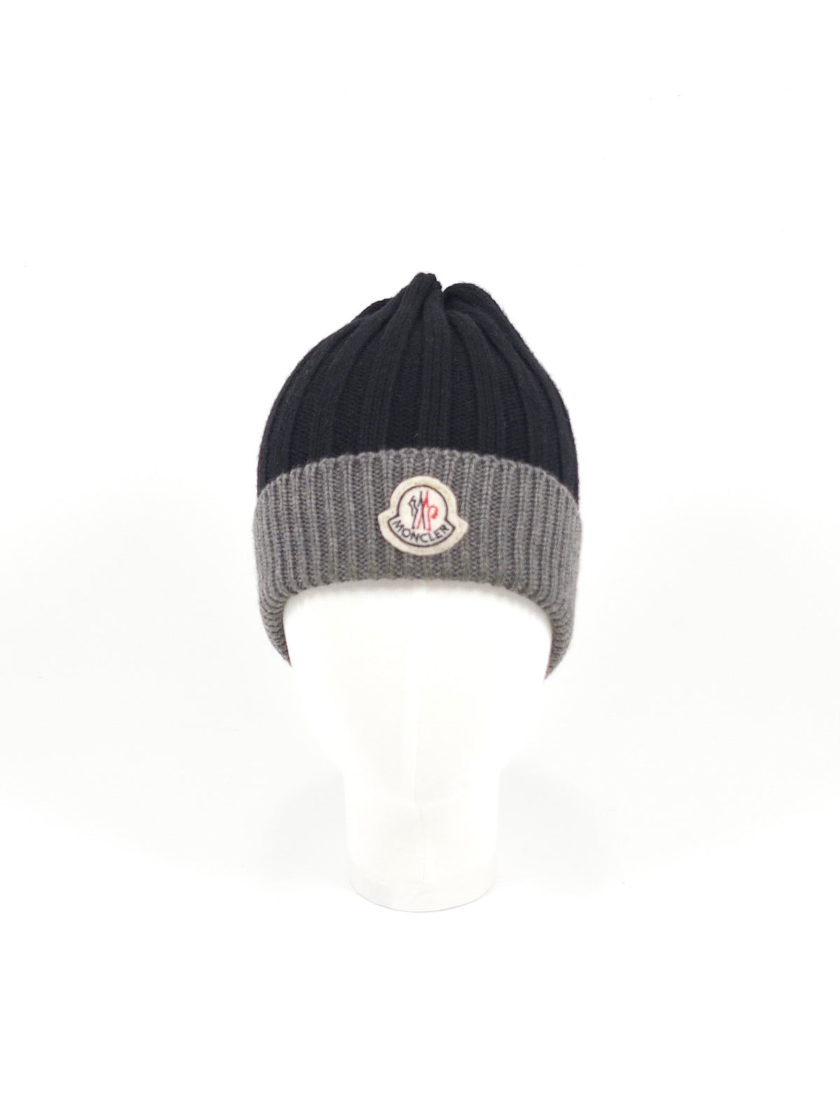 Moncler Two-tone Knitted Beanie