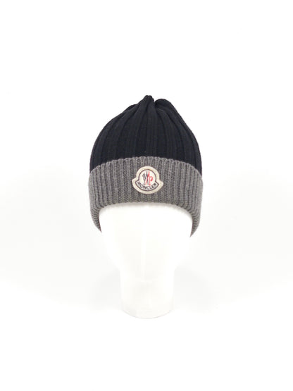 Moncler Two-tone Knitted Beanie