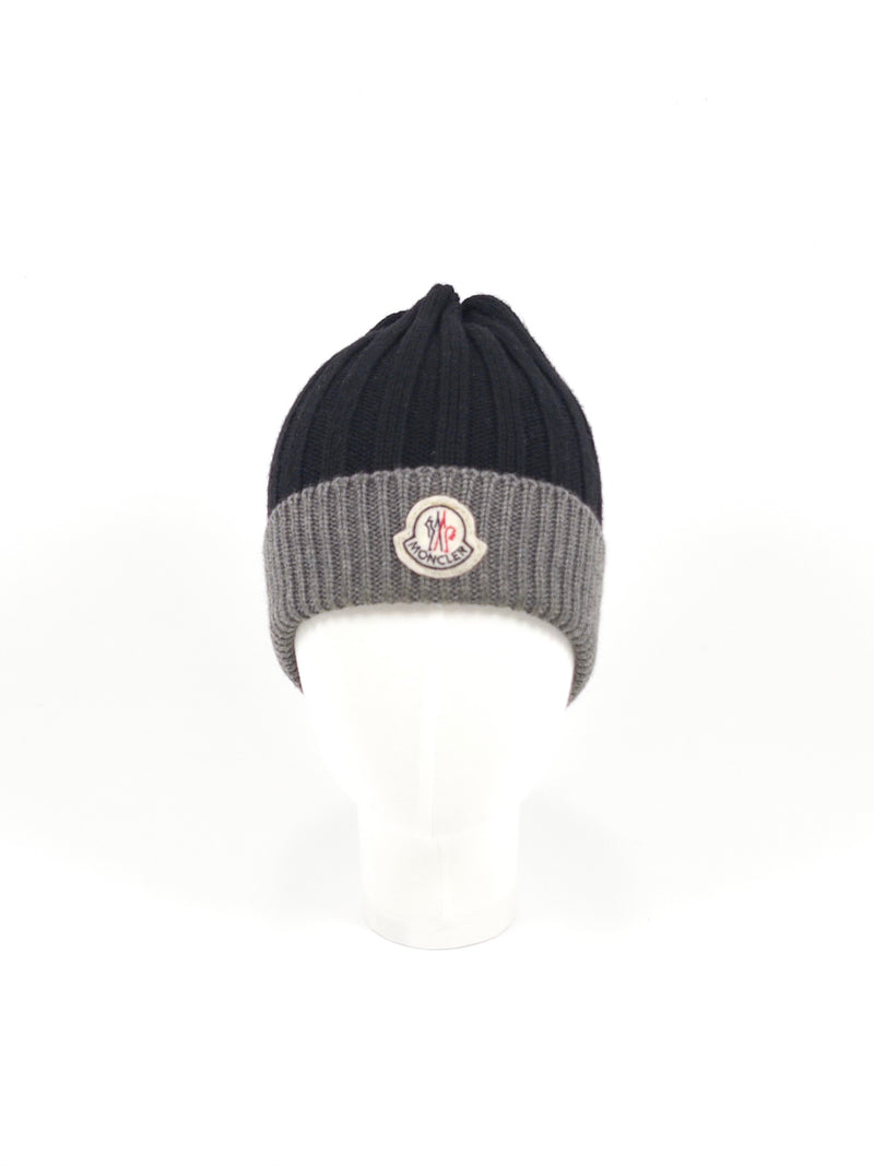 Moncler Two-tone Knitted Beanie