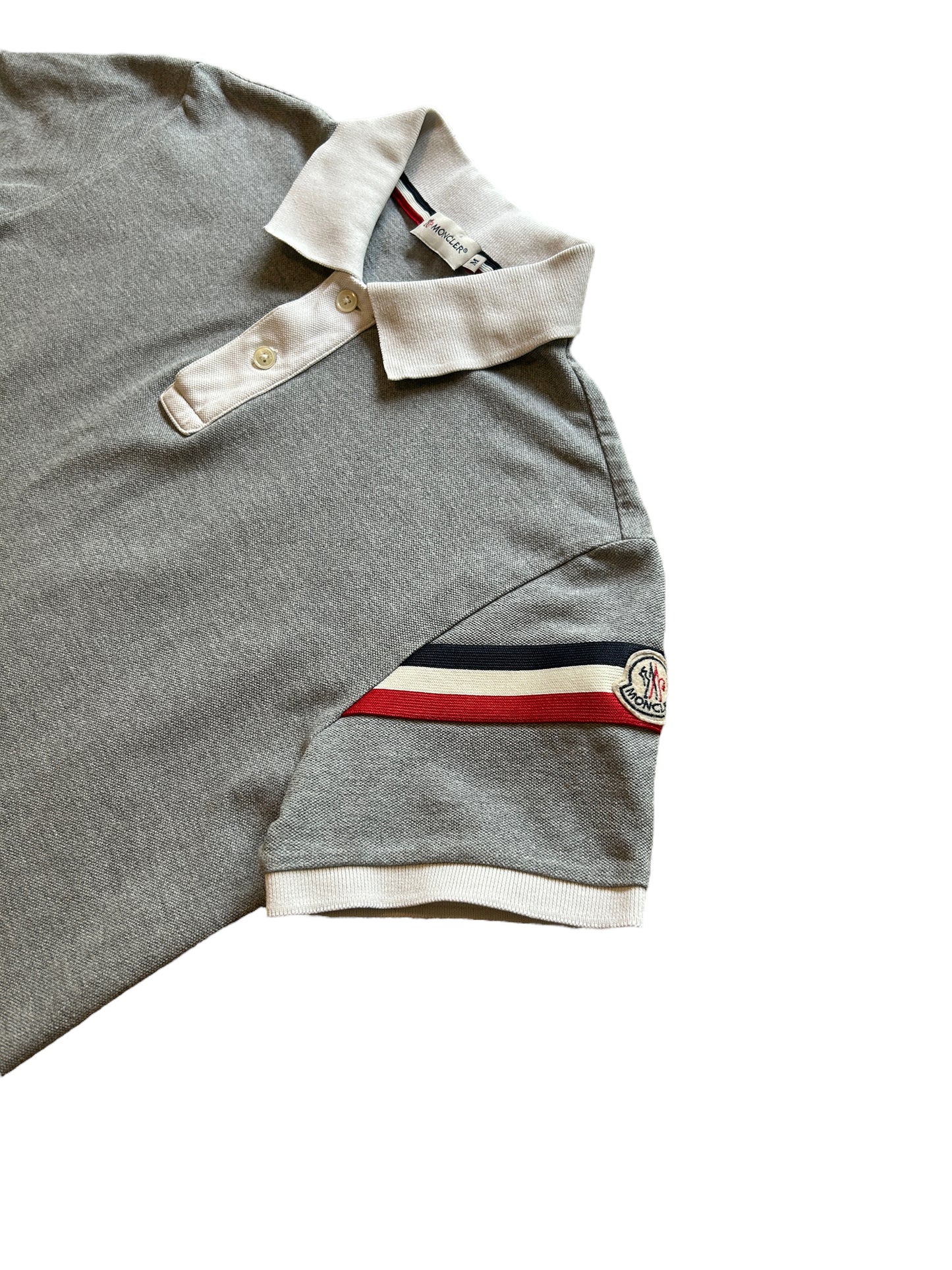 Moncler Polo Sleeve Striples Grey