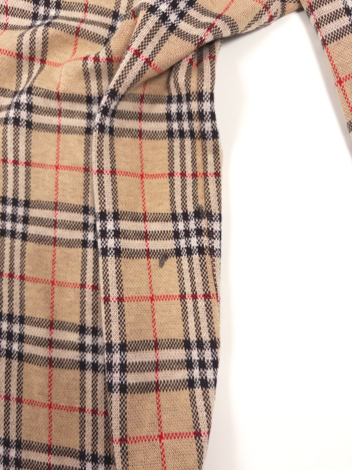 Burberry Check Long-Sleeved Polo Shirt