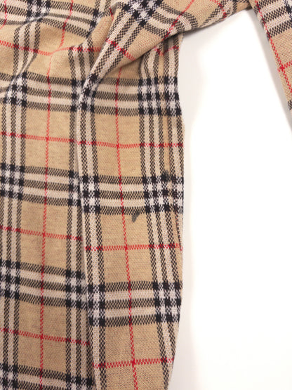 Burberry Check Long-Sleeved Polo Shirt