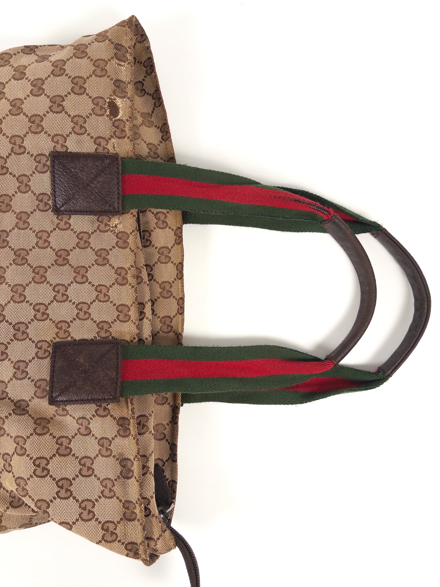 Gucci GG Handbag Sherry Line Web Tote Bag