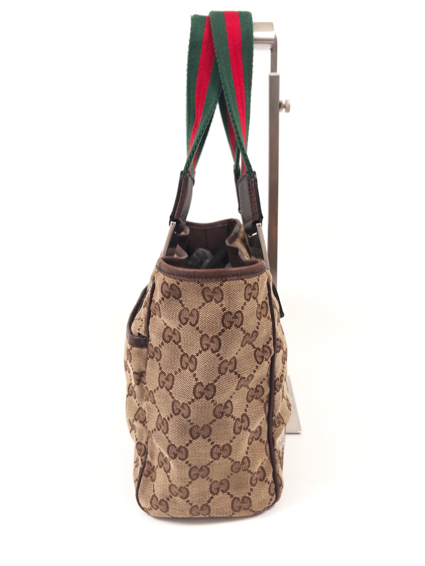 Gucci GG Canvas Sherry Line Tote Bag
