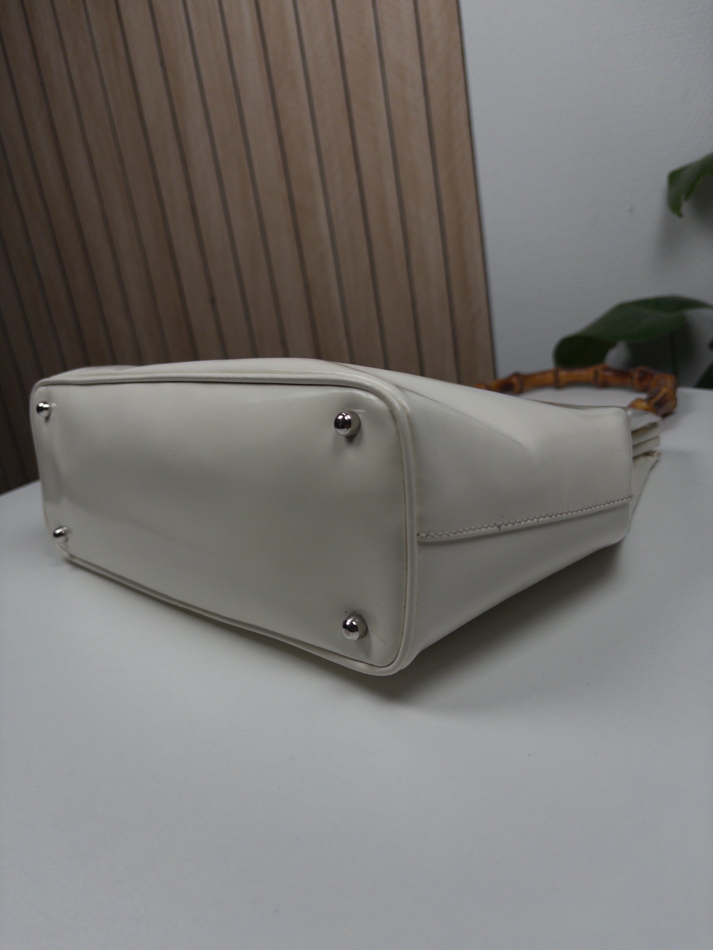 Gucci Bamboo White bag