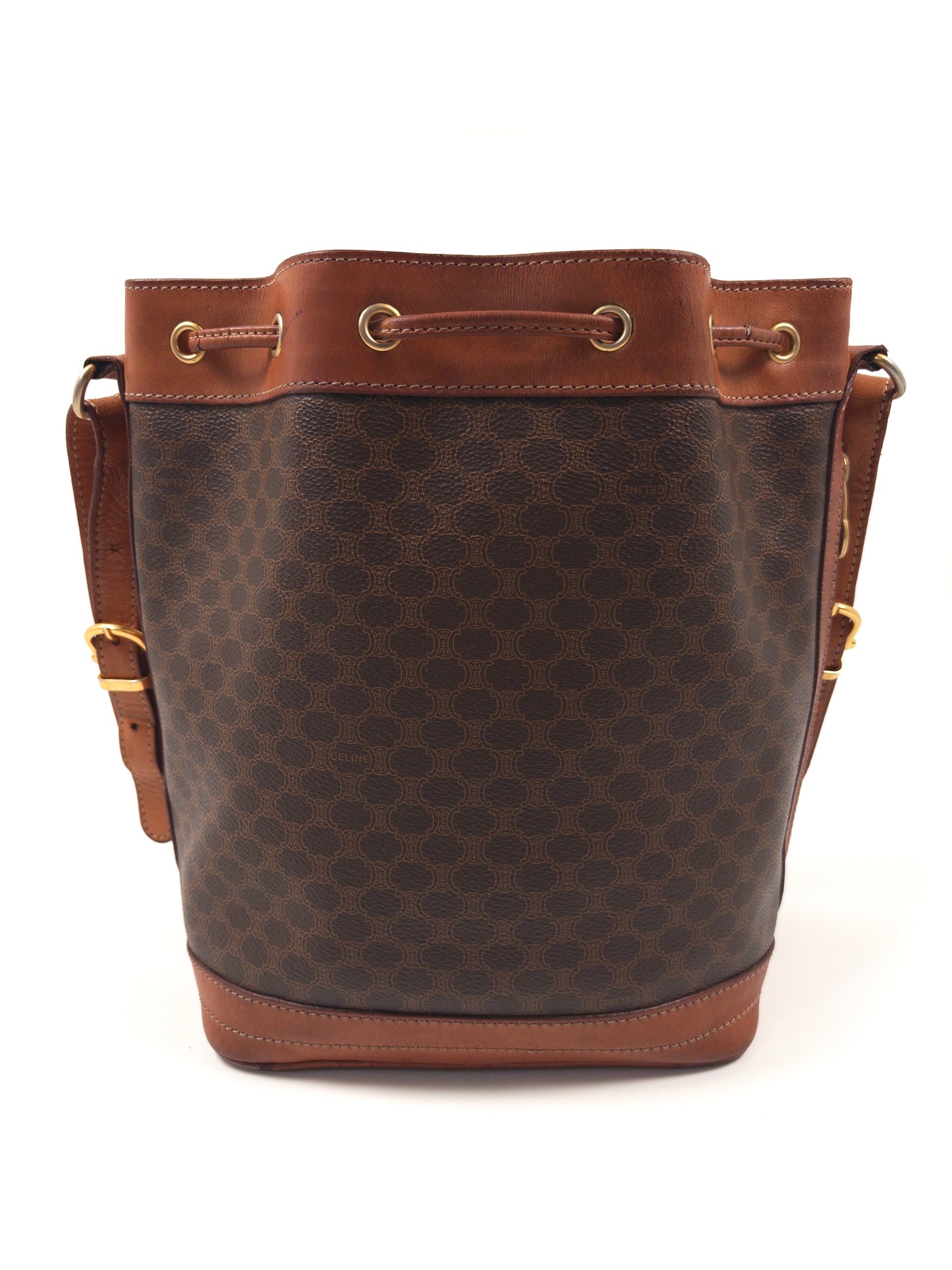 Celine Macadam Drawstring Shoulder Bag