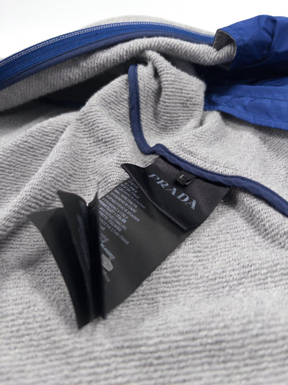 Prada Sport Nylon Zip Hoodie