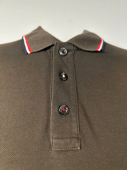 Moncler Tricolour Polo Shirt - (Fits Large)
