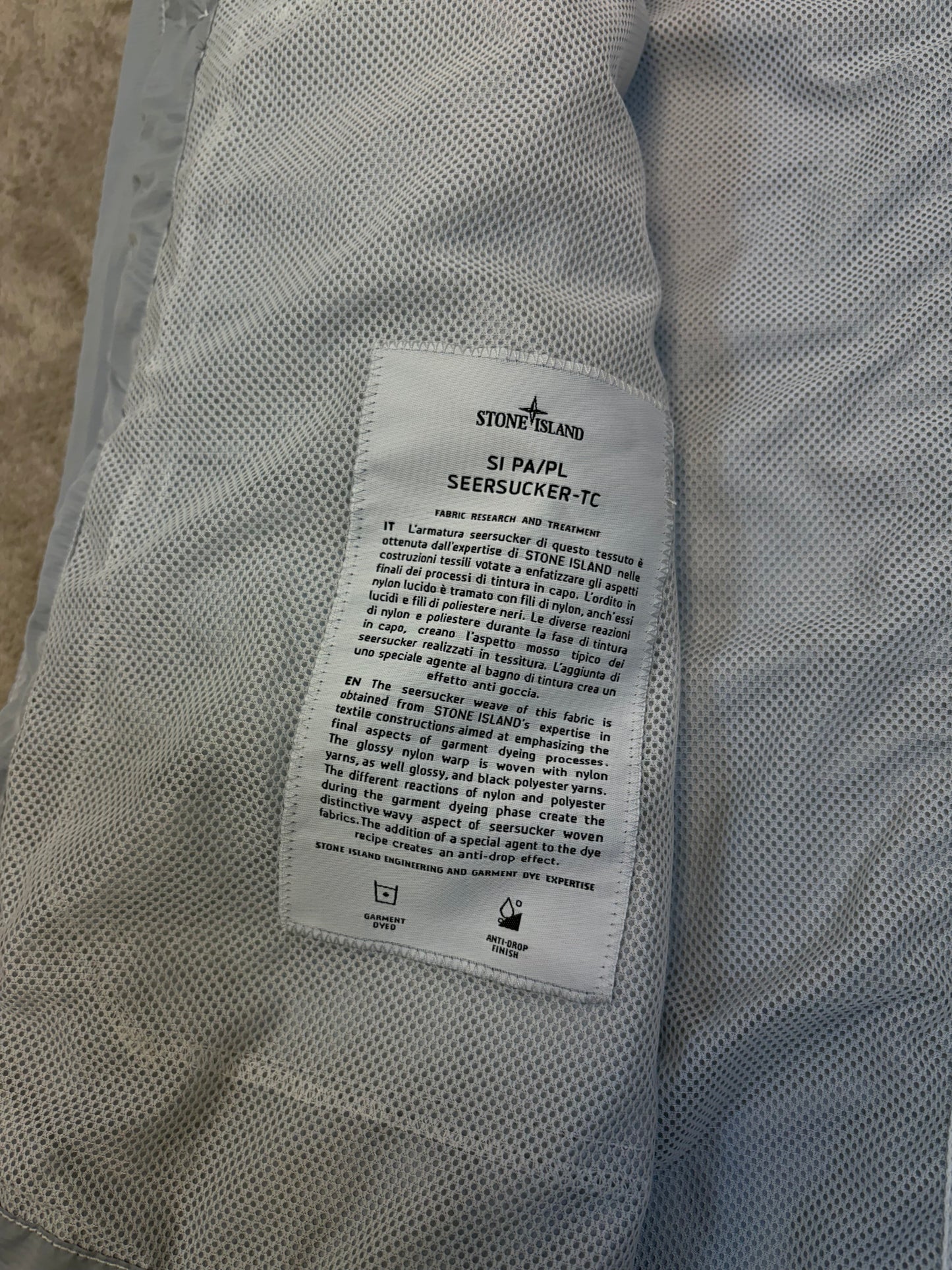 Stone Island Seersucker TC Overshirt