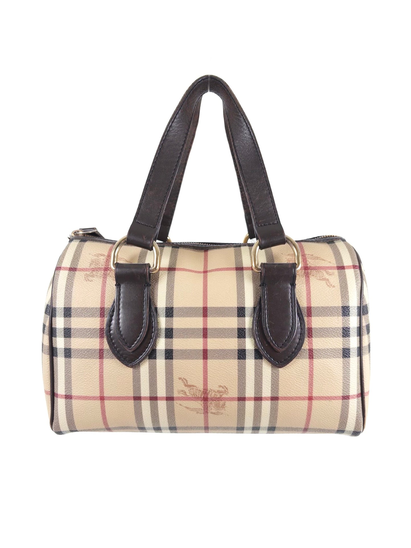 Burberry Haymarket Check Boston Bag