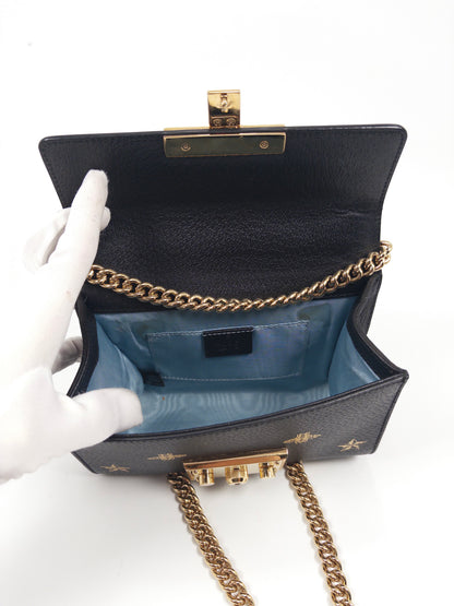 Gucci Padlock Star Bee Chain Bag
