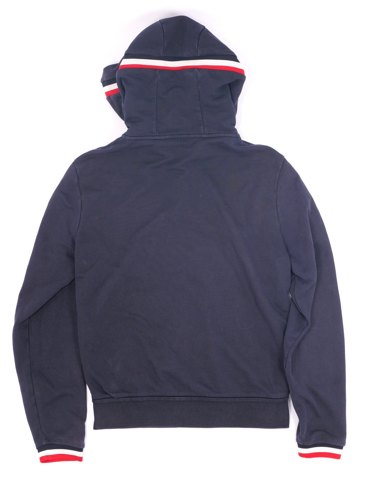 Moncler Tricolor Zip Hoodie Navy