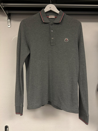 Moncler Tricolour Longsleeve Polo Shirt 185