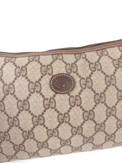 GUCCI PVC monogram clutch bag