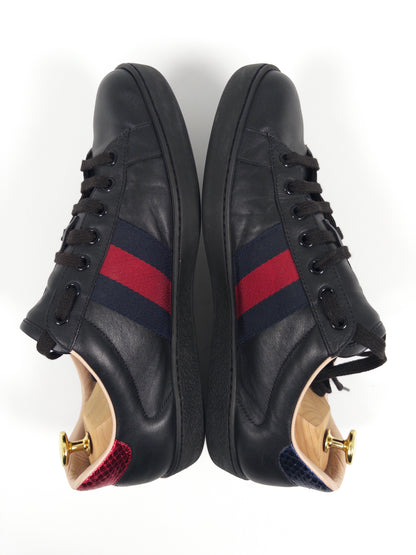 Gucci Ace Black Bee Sneakers (EU 43