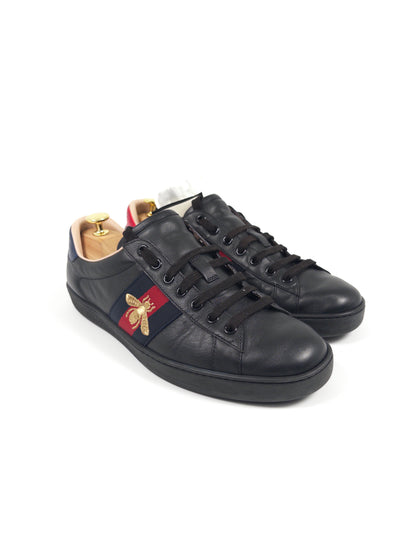 Gucci Ace Black Bee Sneakers (EU 43