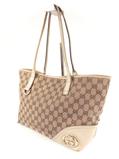 Gucci Brit GG Canvas Tote Bag