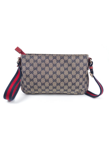 Gucci GG Crystal Sheline Canvas Shoulder Bag