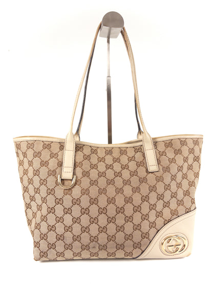 Gucci Brit GG Canvas Tote Bag