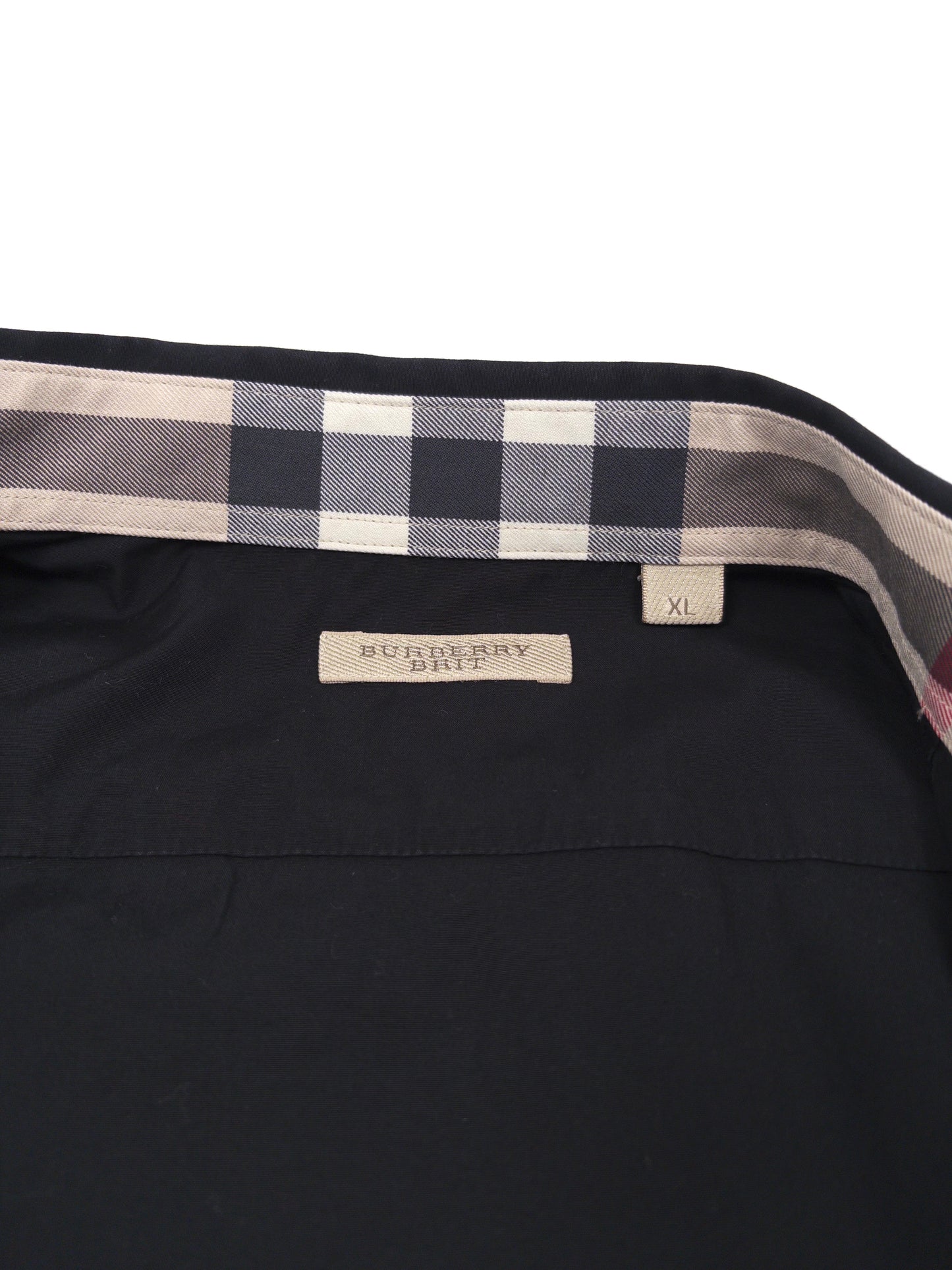 Burberry Check Shirt Black