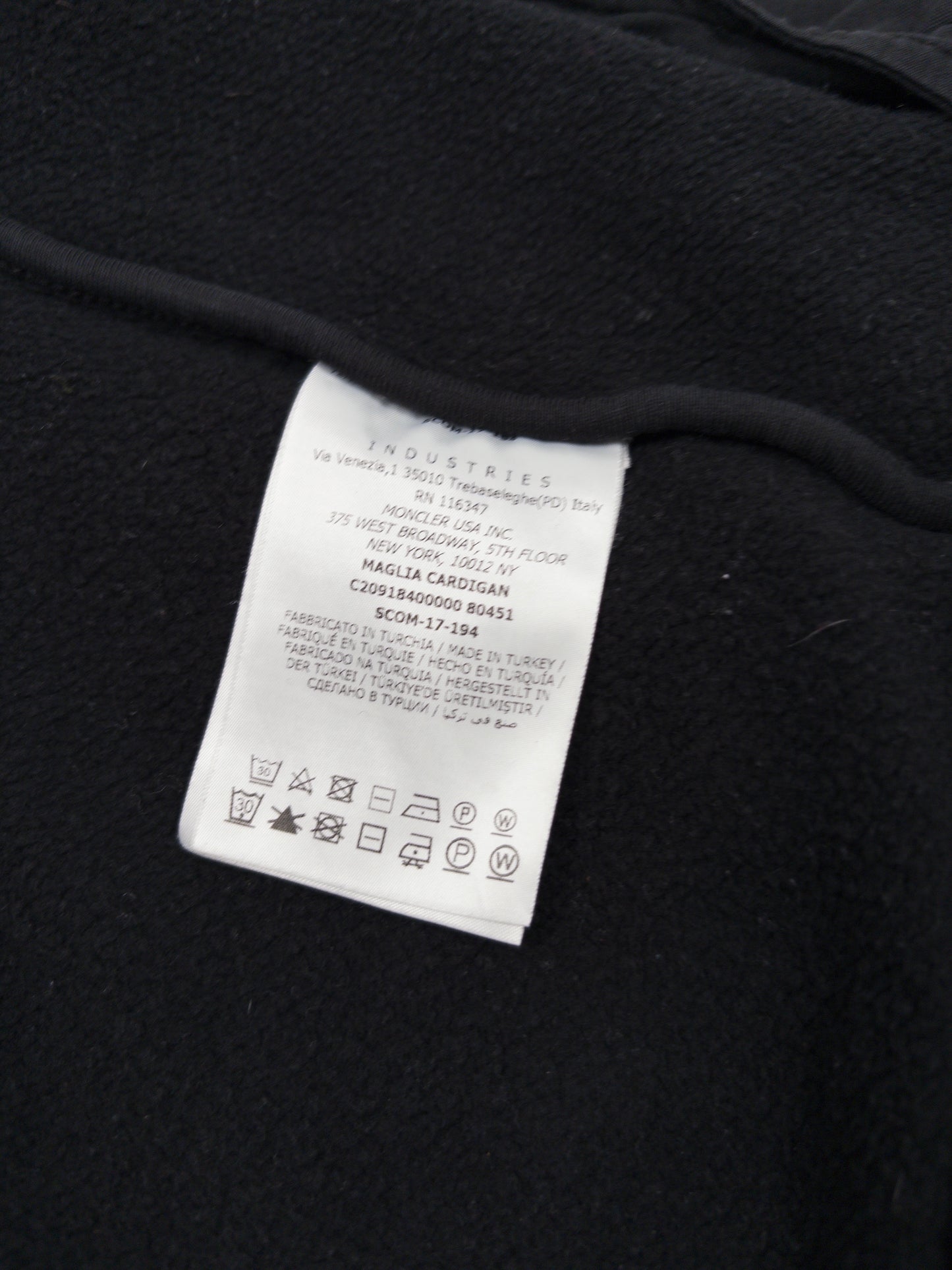 Moncler Triple Logo Zip Hoodie
