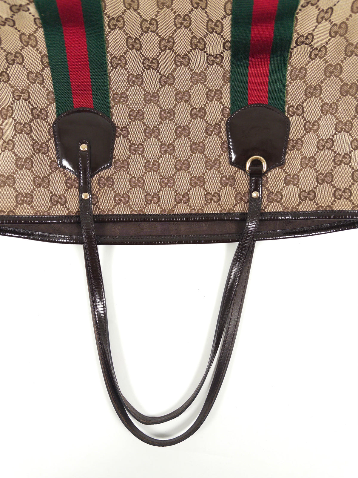 Gucci GG Canvas Web Jolicouer Tote