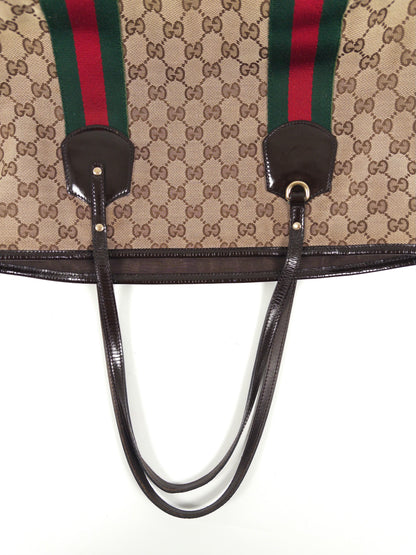 Gucci GG Canvas Web Jolicouer Tote