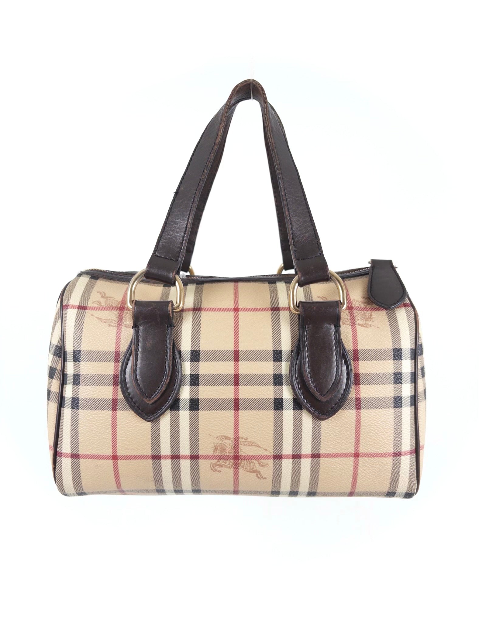 Burberry Haymarket Check Boston Bag