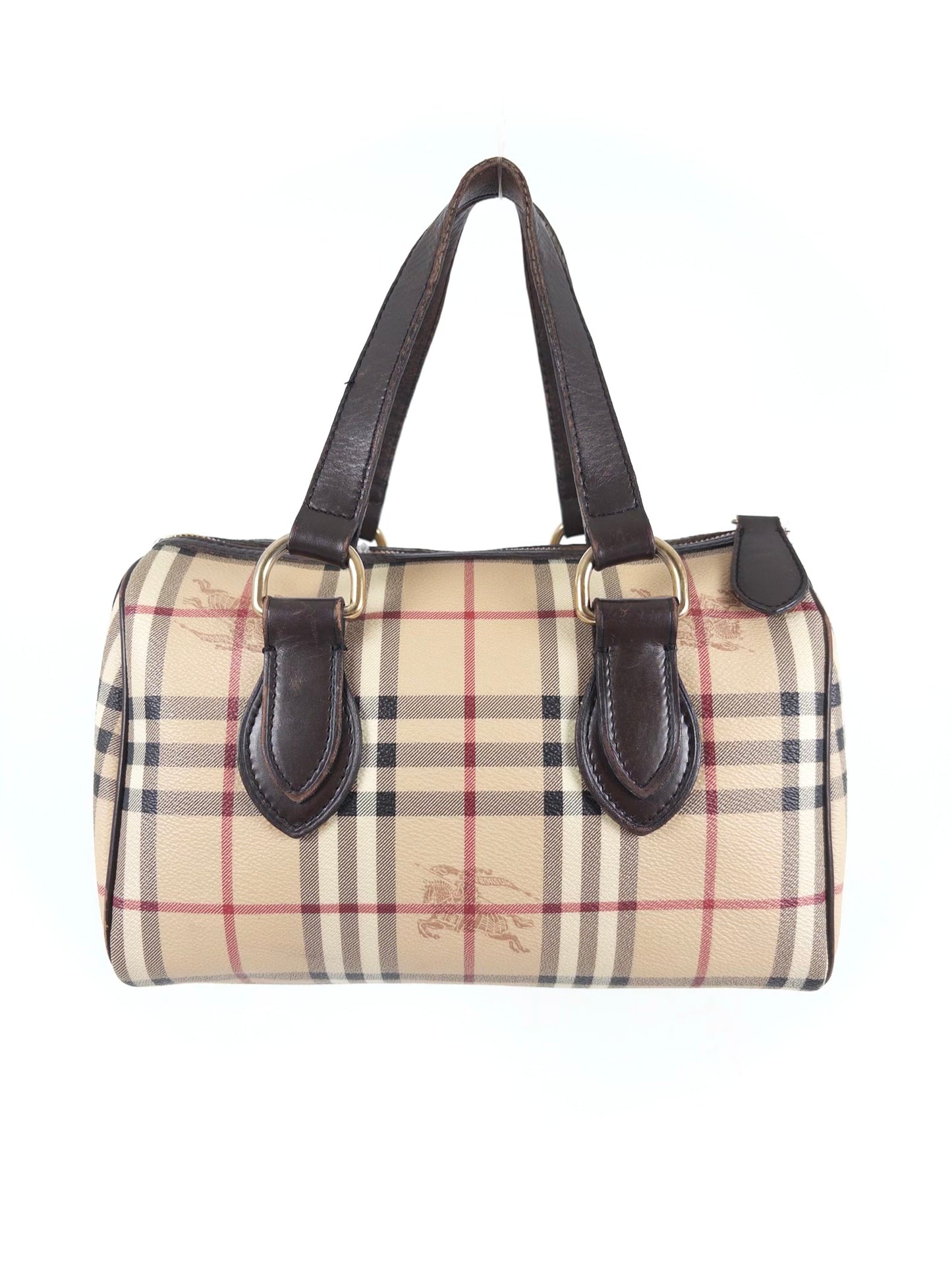 Burberry Haymarket Check Boston Bag