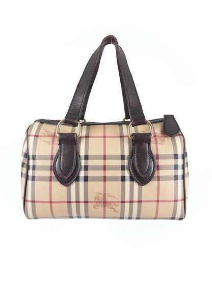 Burberry Haymarket Check Boston Bag