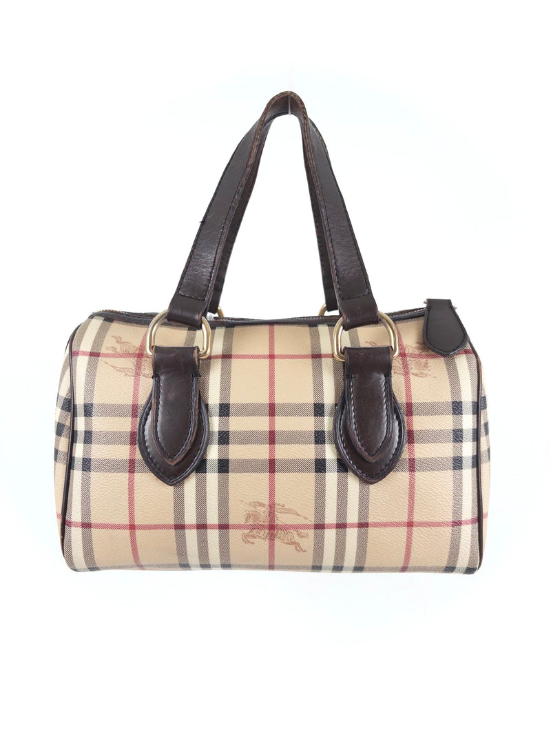 Burberry Haymarket Check Boston Bag