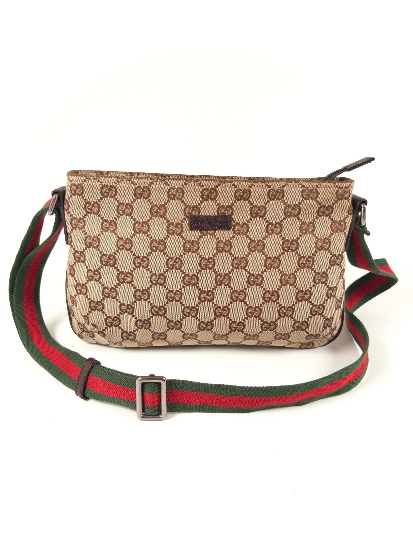 Gucci GG Canvas Sherry Line Crossbody Messenger Bag