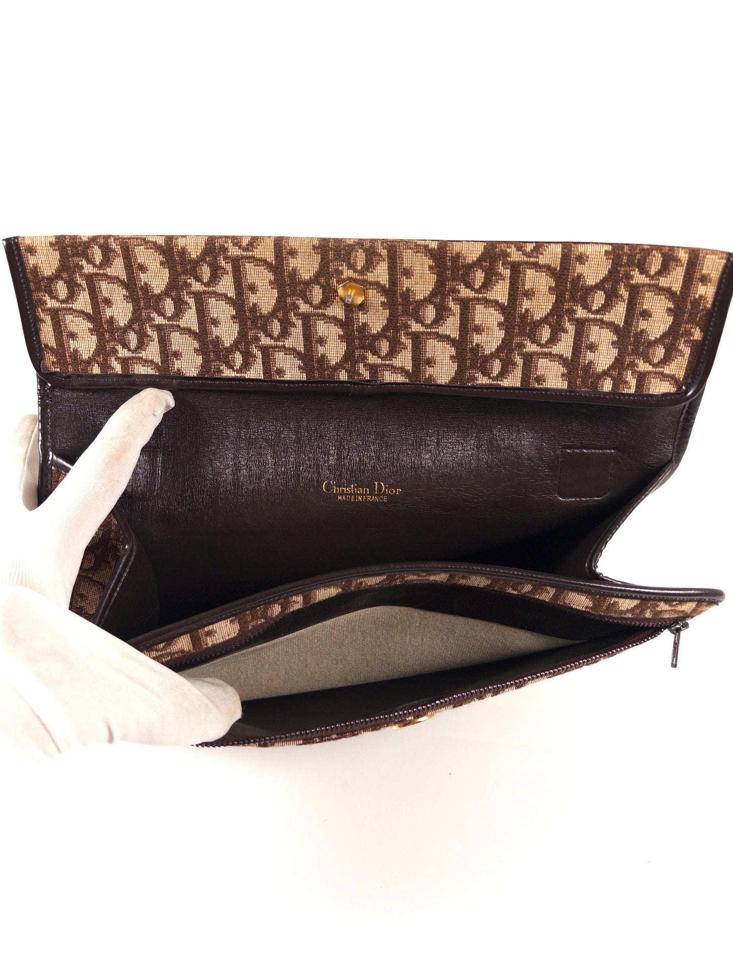 Christian Dior Trotter Canvas Shoulder Bag